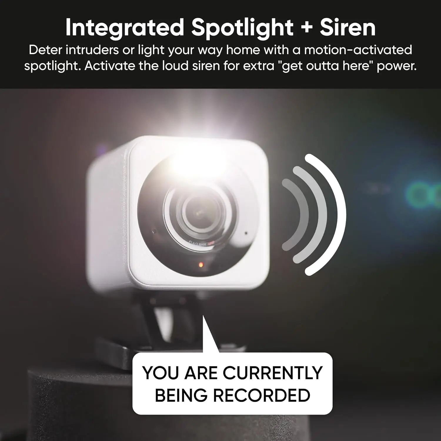 Imagem -02 - Câmera Wyze Smart Home Security Monitor do Bebê Spotlight Ativado por Movimento Sirene Wi-fi 2k v4 Uso Interno e Externo