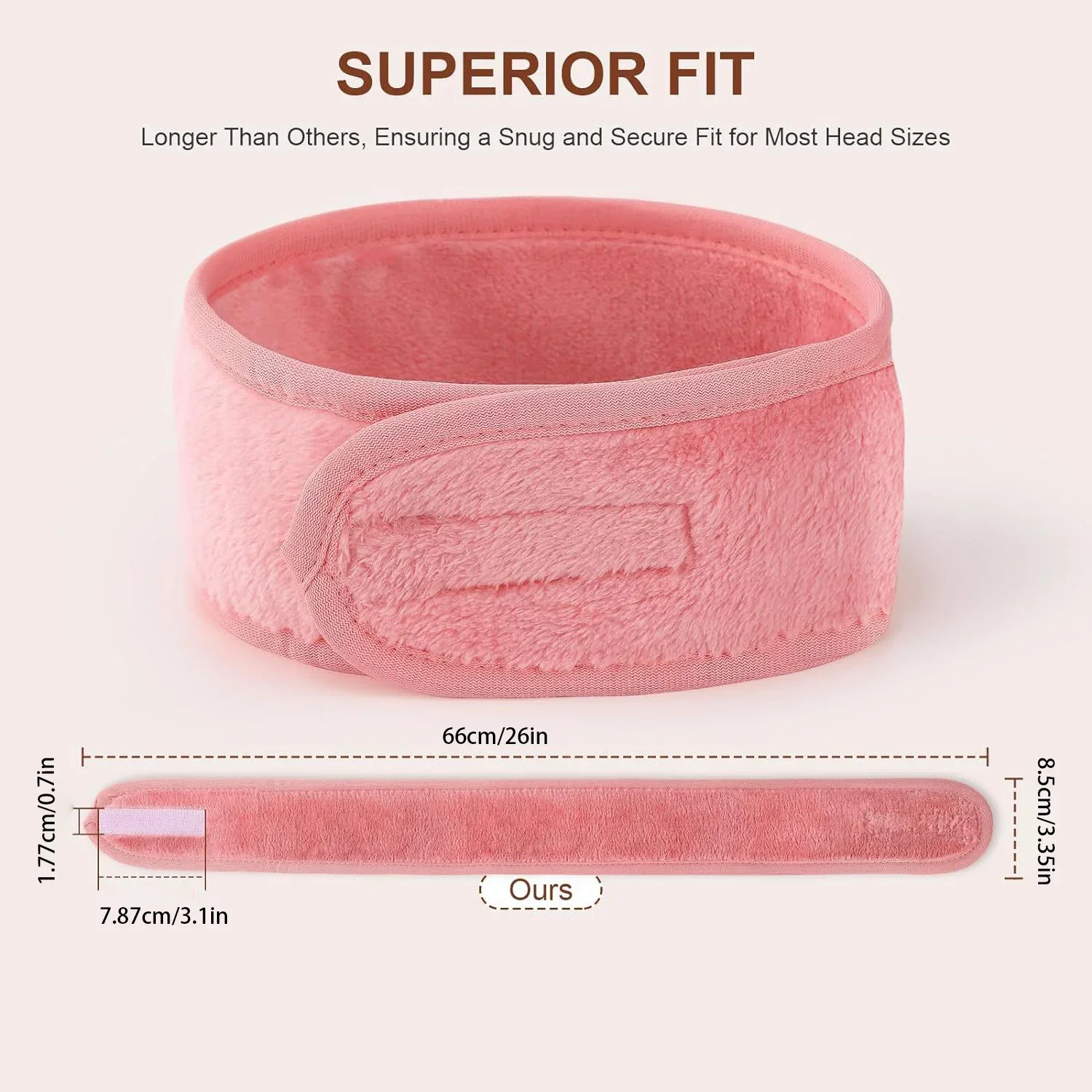 Adjustable Head Band Women Spa Wide Hairband Yoga Bath Shower Makeup Wash Face Cosmetic Headband Soft Toweling Hair Accessories