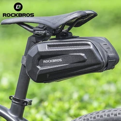 ROCKBROS Bicycle Bag Waterproof Rear Large Capatity Quick Release 1.7L Seatpost Shockproof Double Zipper Rear Bag Accessories