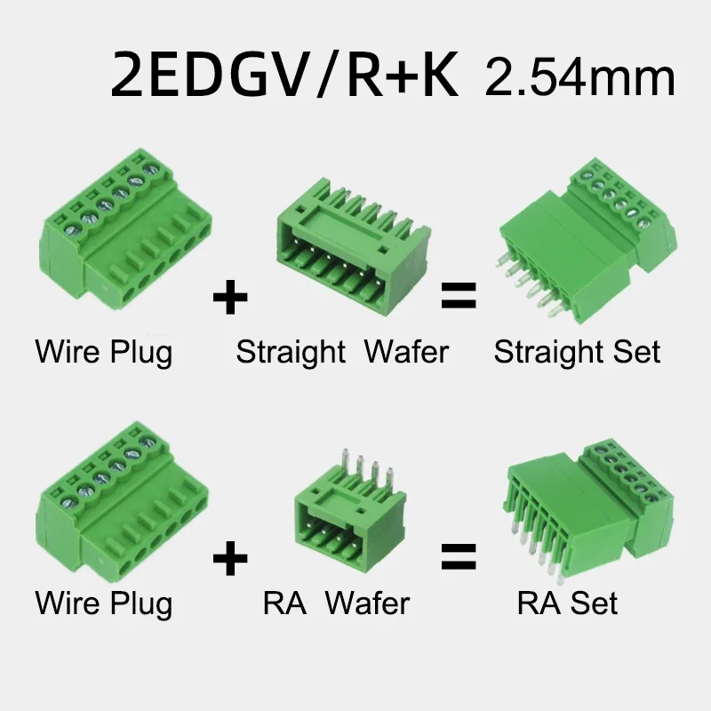 10Sets 15EDGK 2.54mm 0.1