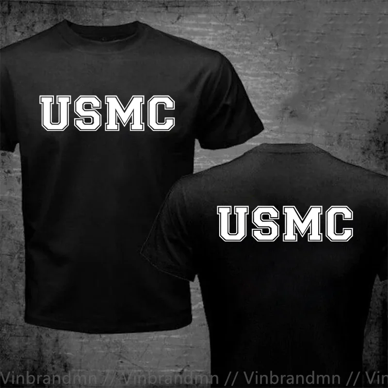 USMC Veteran Athletic Marines Tshirts In Military Green T Shirt US Army Marine Fashion Classic T-shirt Cool Summer Tops Tee