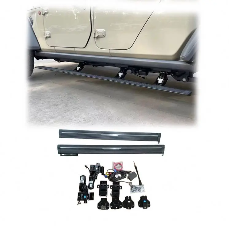 

Gobison 2018+ Автомобиль Offroad 4x4 Аксессуары 4-дверные боковые электрические ступеньки для Jeep Wrangler JT