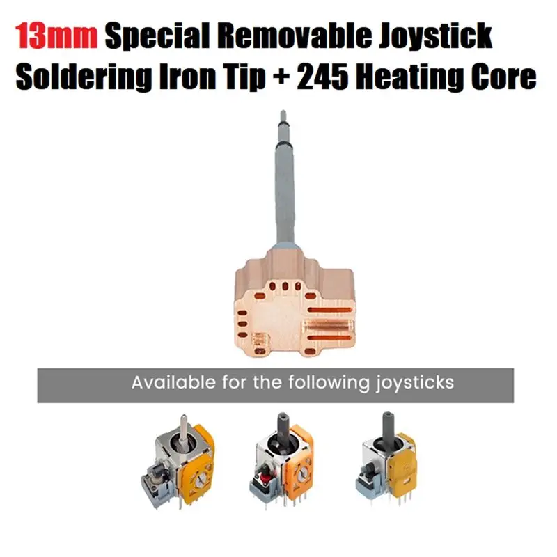 ABKL-Joystick Soldering Iron Tip 13Mm Special Removable For PS5 For PS4 Switch Pro Game Controllers 245 Heating Core 13Mm