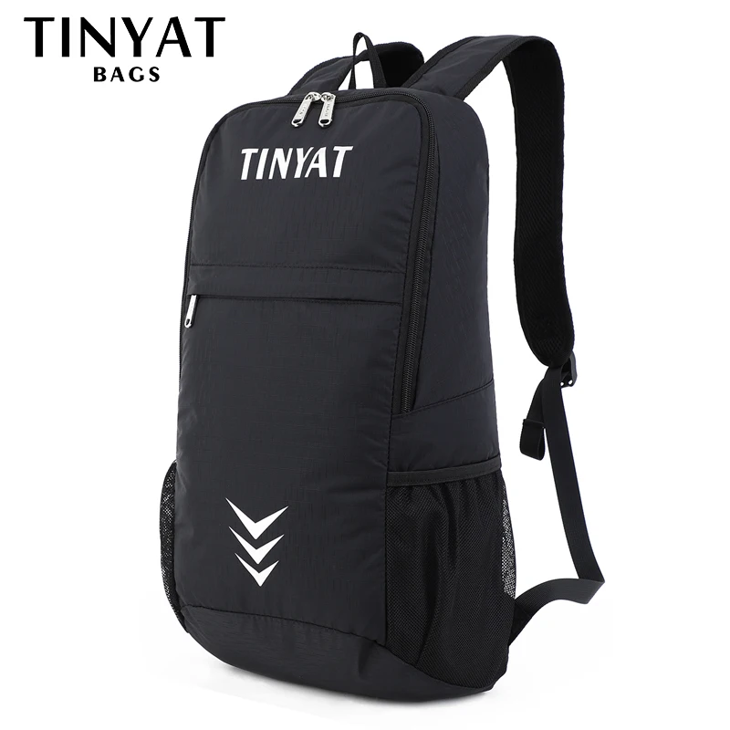 TINYAT 21L Lightweight Gym Backpack for Men, Large Capacity Folding Sports Bag, Versatile Male Backpack for Travel and Outdoor