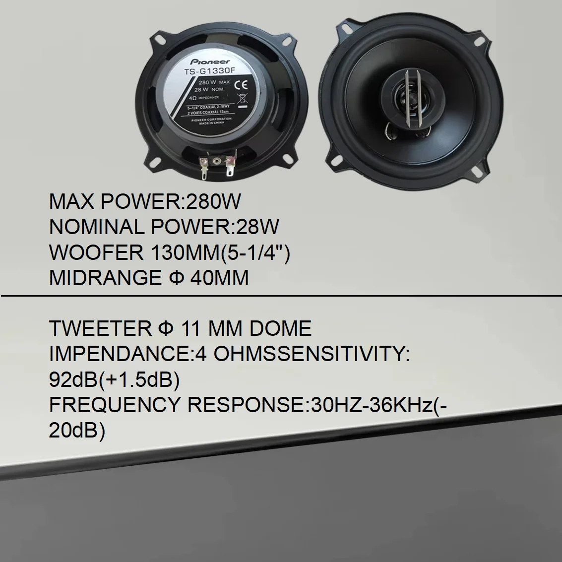 5 بوصة 560 واط محوري مكبر صوت ستيريو للسيارة 2X280 واط 5-Way كامل التردد عالية الدقة ضياع تركيب جنرال موتورز المتكلم #6