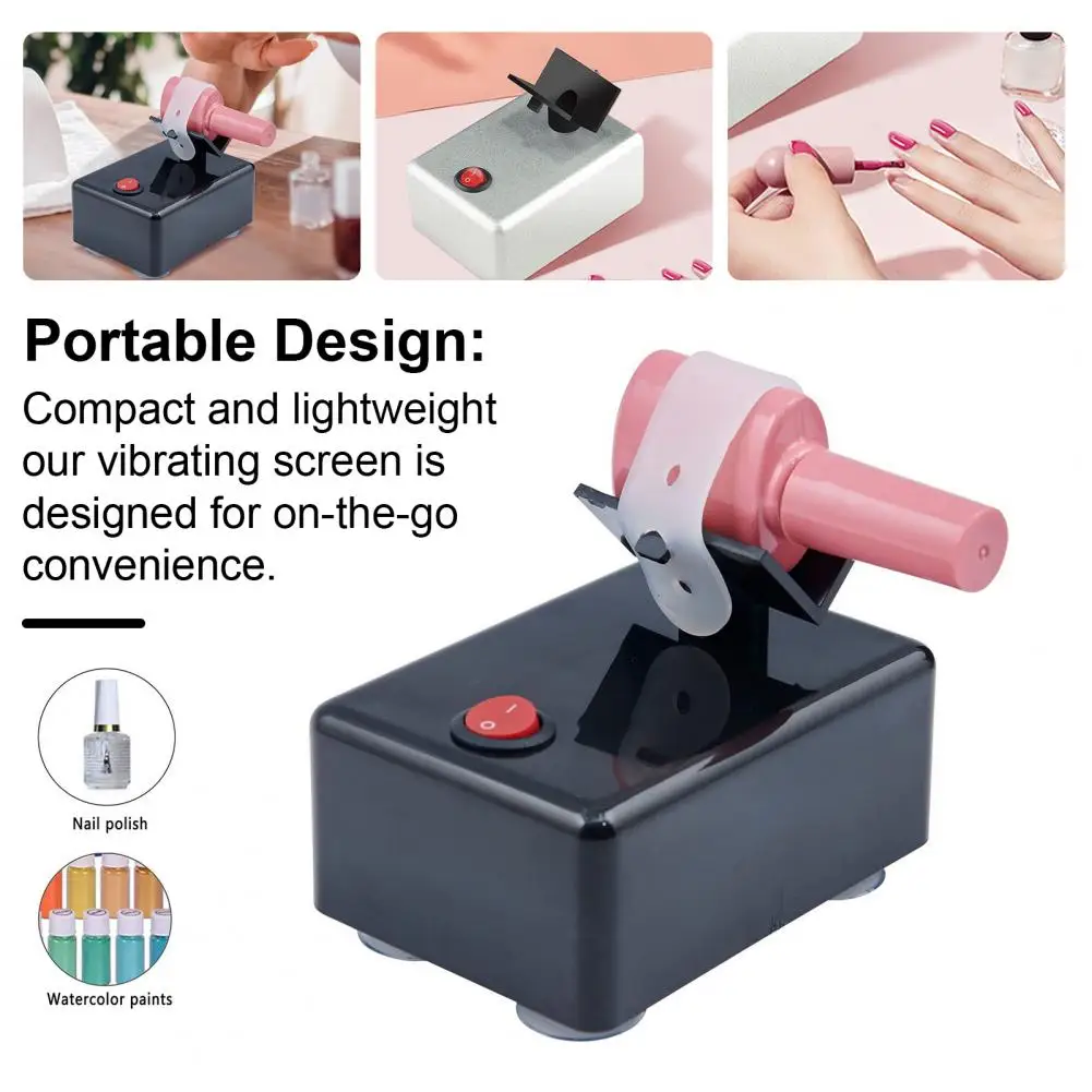 Nail Lacquer Shaker Paint Vibrating Mixer 3200 Shakes/Min Automatic Paint Shaker Shaking Machine for Nail Art Tattoo Ink US Plug