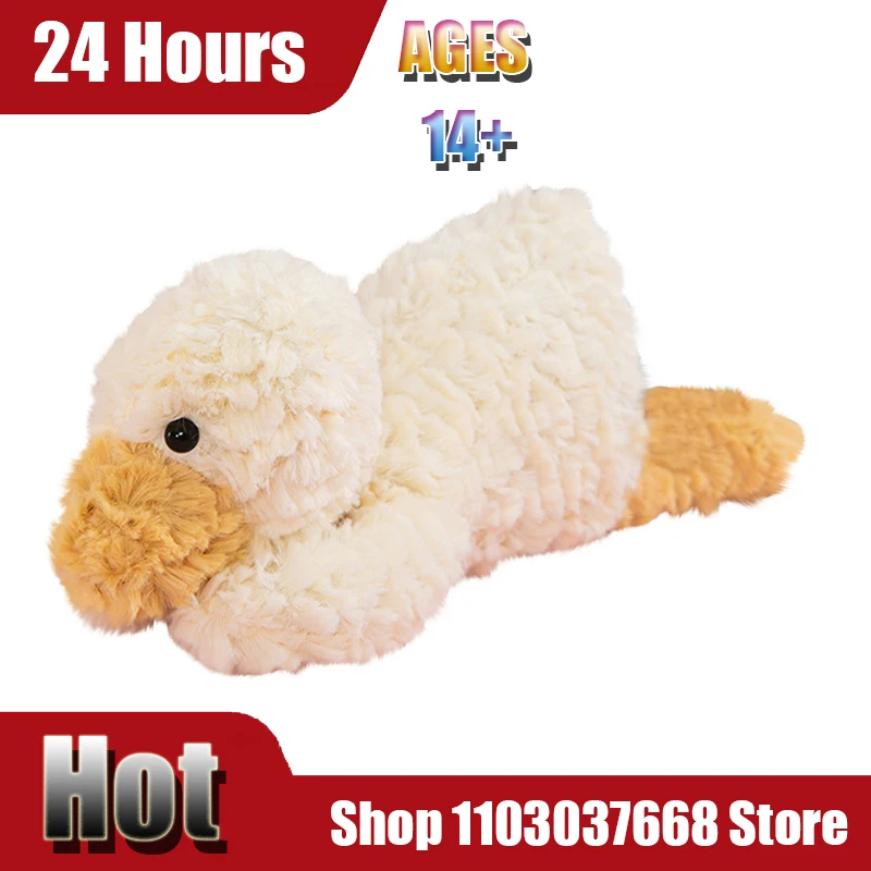

Kawaii Duck Plush Toy Comfort Soft Animal Throw Pillow Stuffed Animal Toy Sofa Room Decor for Kids Girls Boys Birthday Gift