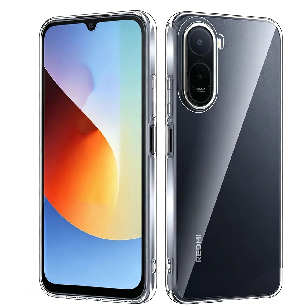 New Fashion Transparent Cover For Xiaomi Redmi A7 Pro 4G Anti Skid Back Case For POCO C85X 5G 6.9 inch