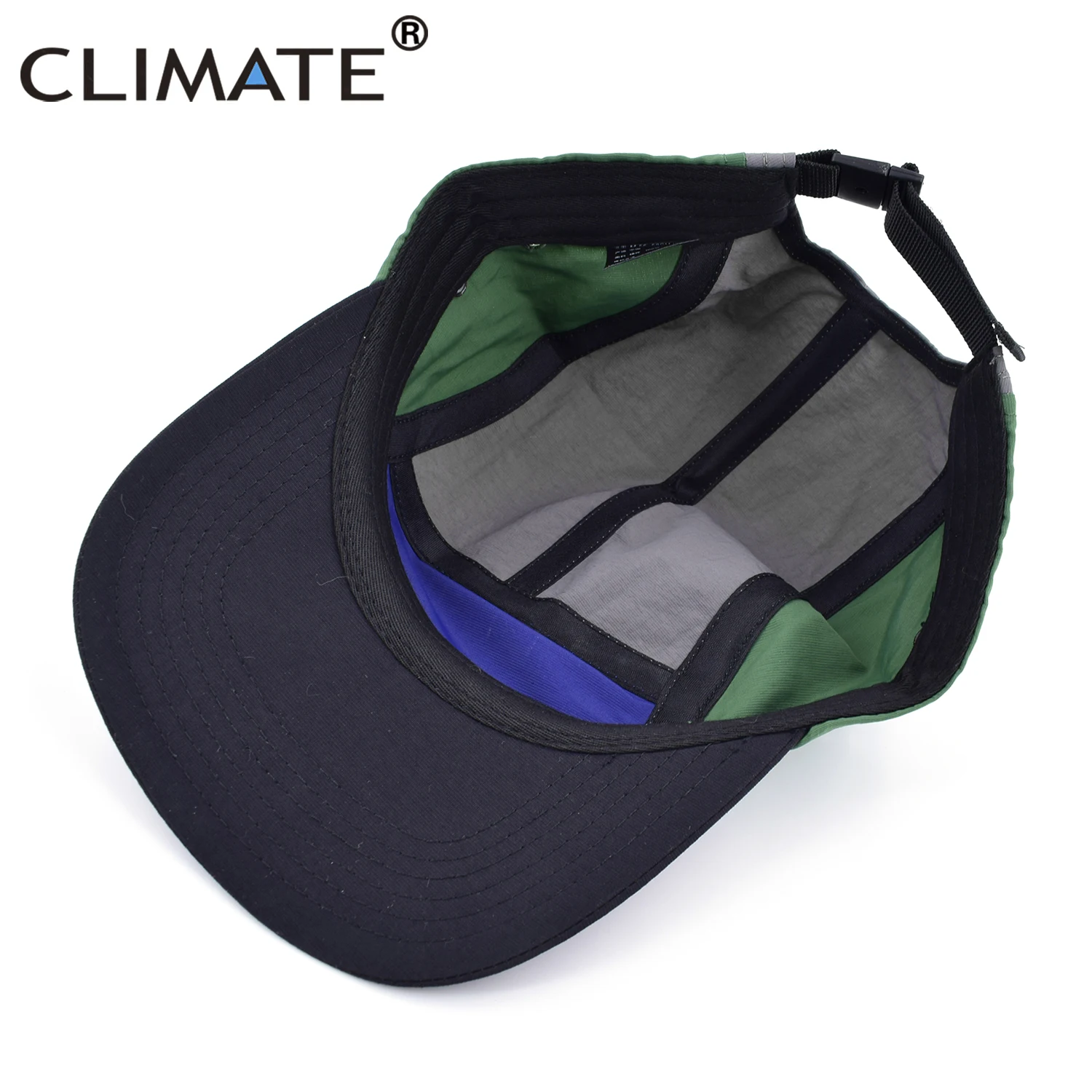 CLIMATE Quick Dry 5 Panel Baseball Cap 5 Panels Sport Outdoor Breathable Cap Hats Camping Snapback Trucker Hat for Hiking