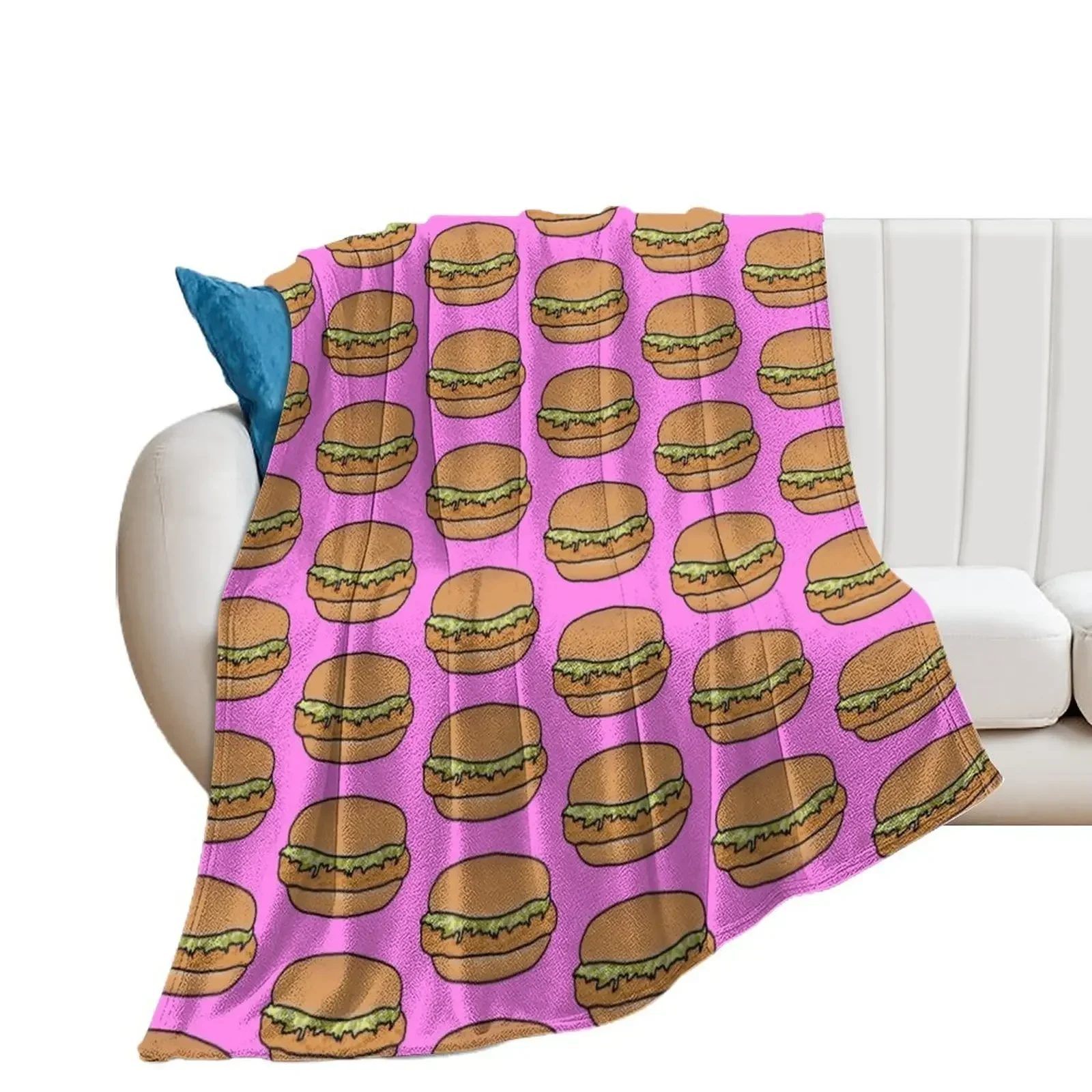 

the mcchicken Throw Blanket Kid'S warm winter Thermals For Travel Blankets