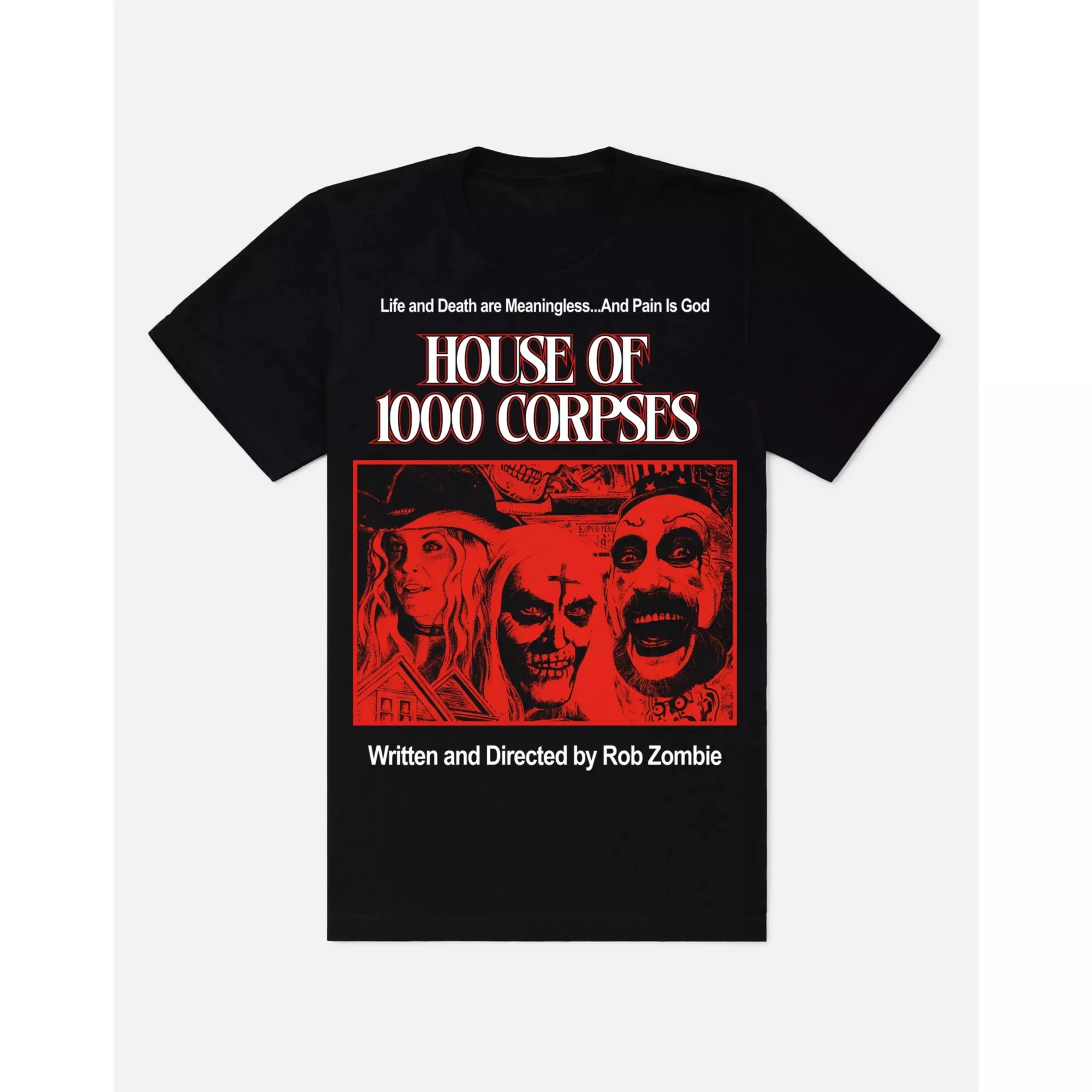 0422 Retro Horror Movie House of 1000 corpses Scary Halloween Gift t shirt Rob zombie Captain spaulding Graphic clothes S-6xl