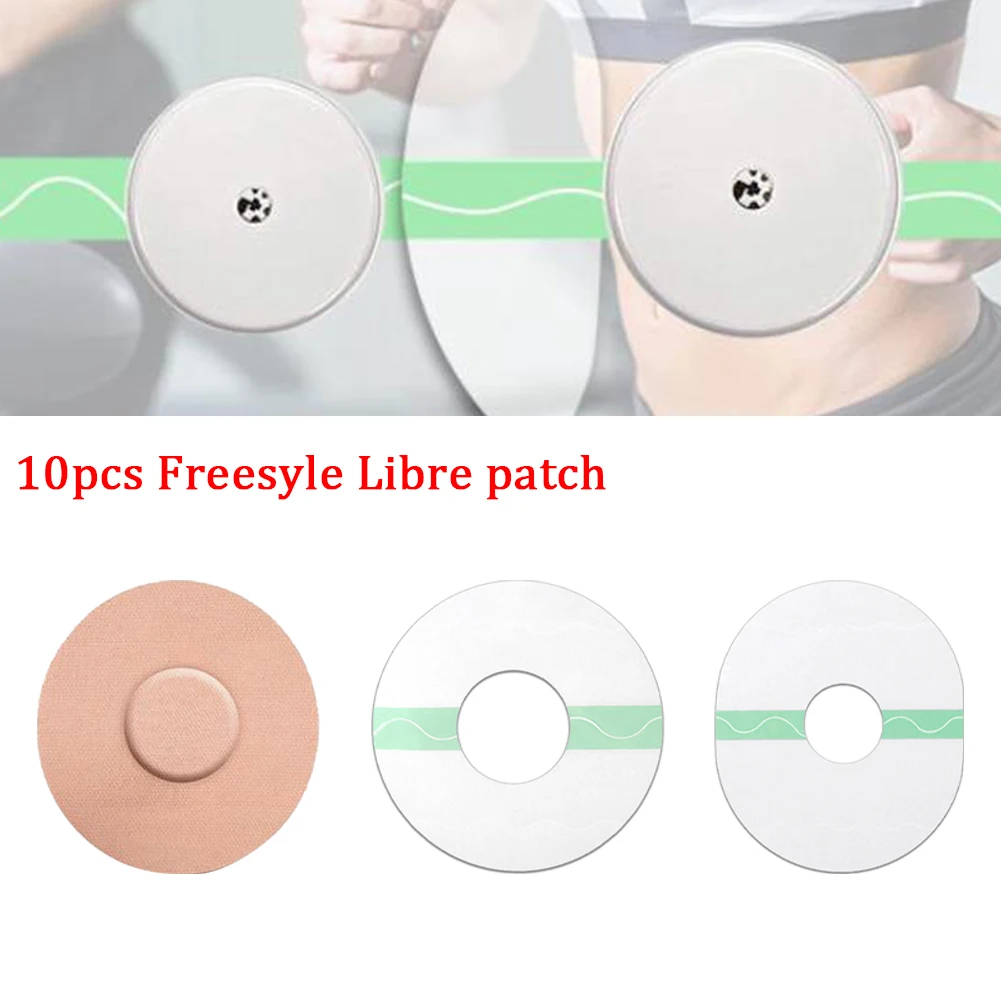 10Pcs Transparent/Skin Ton Waterproof Adhesive Patches Fixic Freestyle Libre Sensor Covers Patch Clear Overpatch Tape Round/Oval