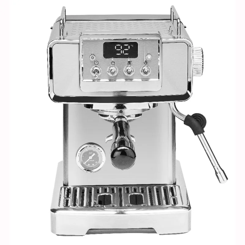 

Stainless Steel Espresso Coffee Maker 15-20Bar Latte & Cappuccino Electric Espresso Coffee Machine for Home Use Outdoor