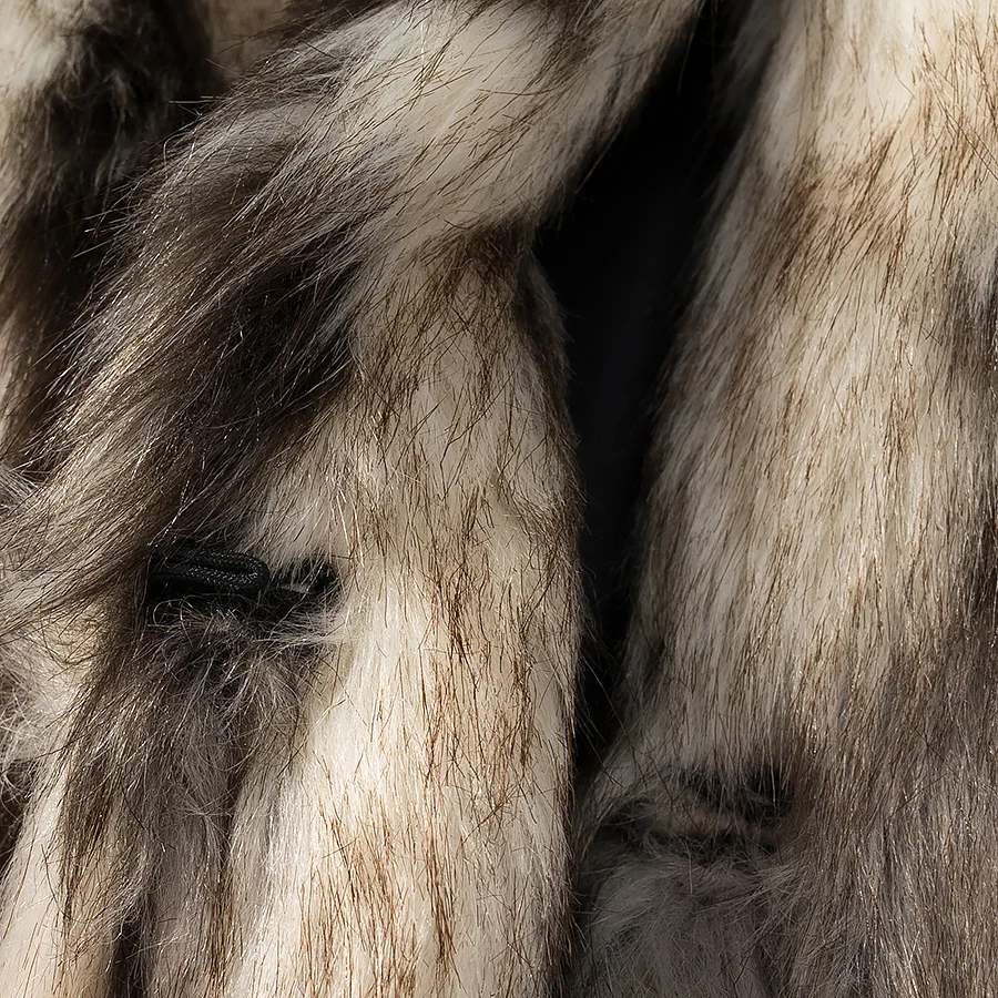 2025 5, Kunstpelzmantel, elegant, modisch, neuer Stil, bequeme Bürokleidung, lässig, vielseitig, Vintage, sexy Mantel