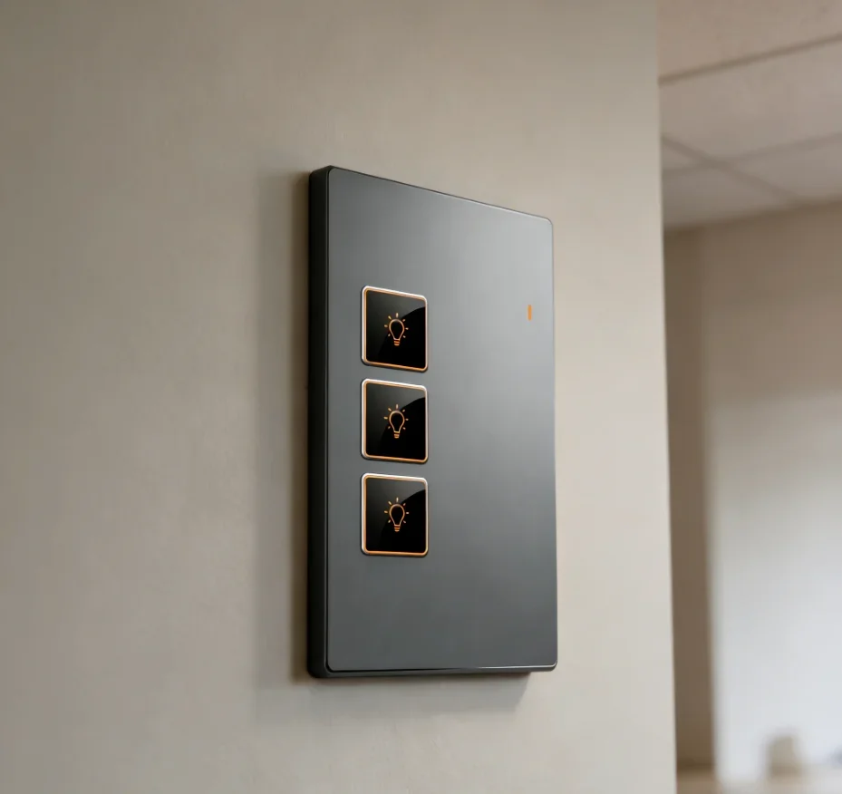 LANBON L10U-HS for Smart Light Switch with Physical Buttons-Wi-Fi & Zigbee Tempered Glass Gold/Silver-For Villa & Apartment
