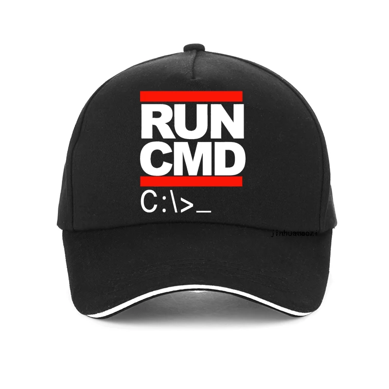 Run Cmd Computer Programmer hat Funny Birthday Gift For Man Boyfriend Husband Summer baseball cap adjustable Outdoor sports hats