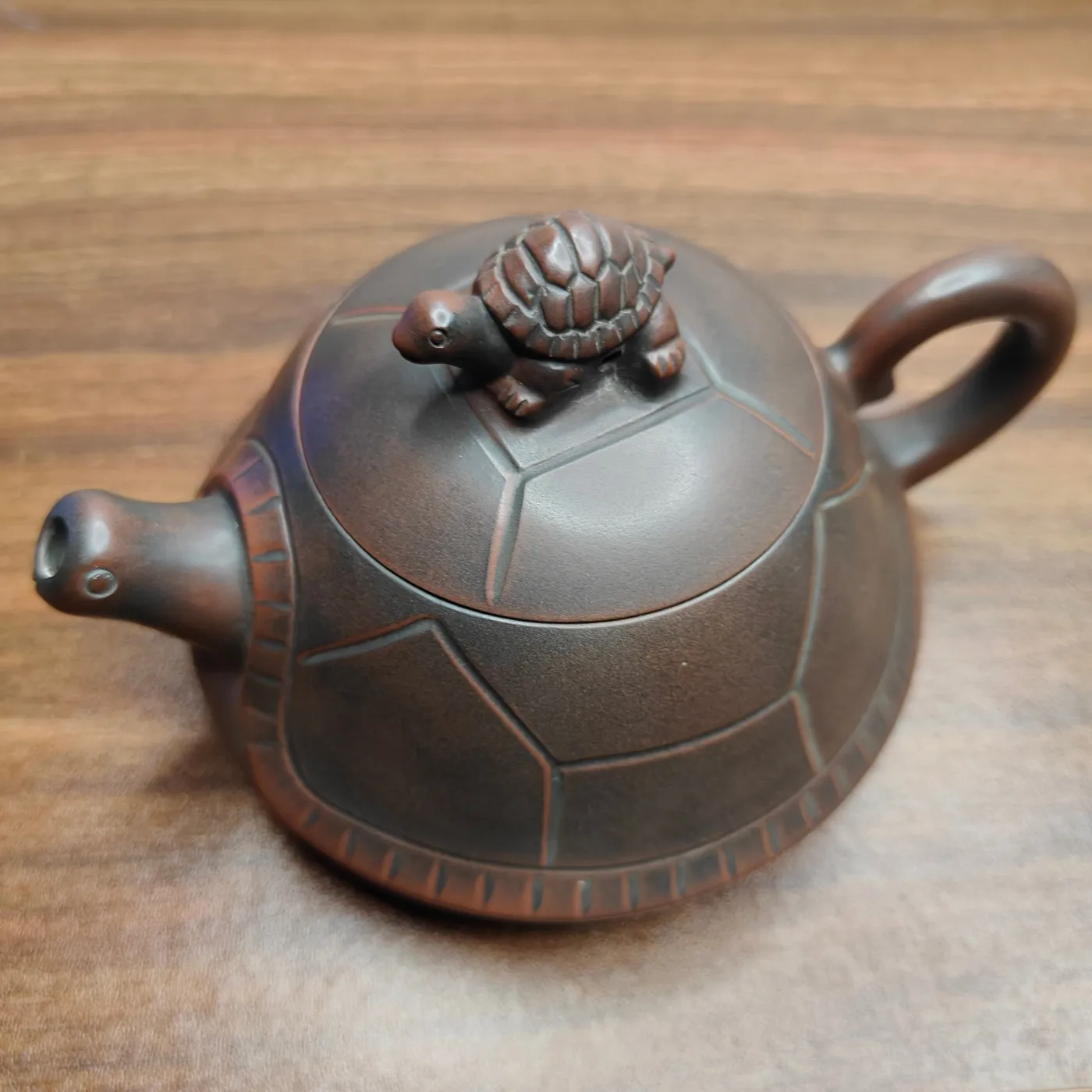 Qinzhou Nixing pottery teapot pure handmade raw ore purple mud bamboo dragon turtle pumpkin bionic modeling kung fu tea set gift