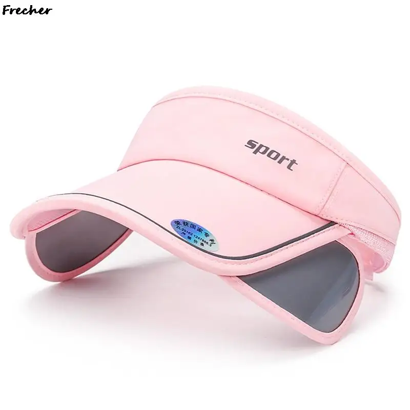 Einziehbare Lauf kappen leere Top Strand hüte UV-Schutz Sport kappe verstellbare Gürtel Sonnenblenden Sommer Tennis hut bequem