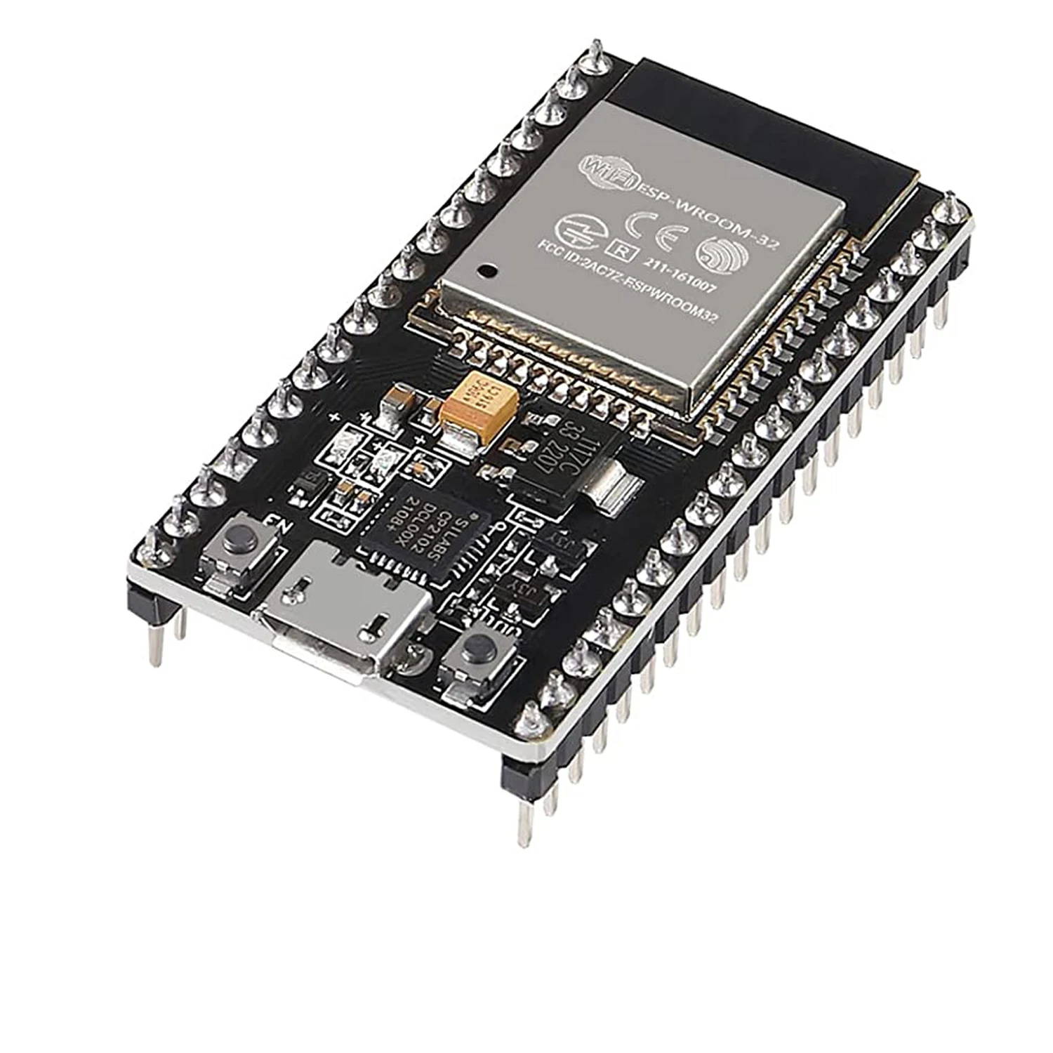 ESP-32S ESP32 CP2102 38 Pin Development Board 2.4 GHz Dual Core WLAN WiFi + Bluetooth 2-in-1 Microcontroller ESP-WROOM-32 Chip