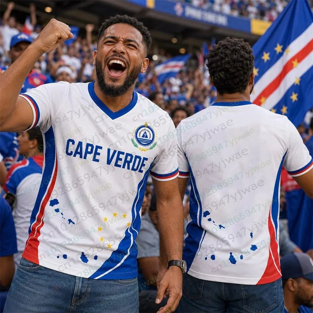 Cabo Verde No.1 goalkeeper Football Jersey Soccer Shirt Top Loose Breathable Speed Drying Sportswear Top Men Women T-Shirt