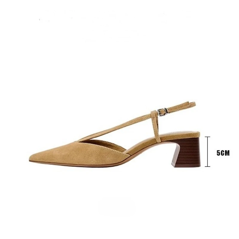 صنادل نسائية أنيقة بمقدمة مدببة أحذية بكعب مثيرة شتاء جديد 2025 شباشب مكتنزة فستان ماركة حفلات امرأة مضخات Zapatos Mujer