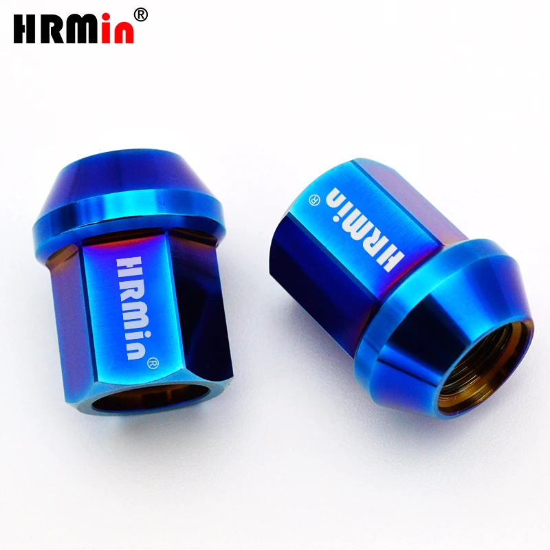 HRMin Gr5 titanium nut screws cap cone seat  wheel lug rim M12x1.5x27mm Factory 10.9 grade for Toyota Honda Mazda Mistubishi etc