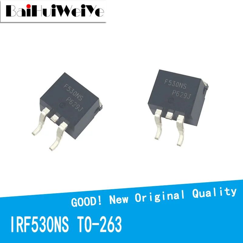 5PCS/LOT IRF530NSTRLPBF IRF530NS F530NS IRF530 TO-263 New IC Chipset MOSFET MOSFT TO263 Three-Terminal Voltage Regulator