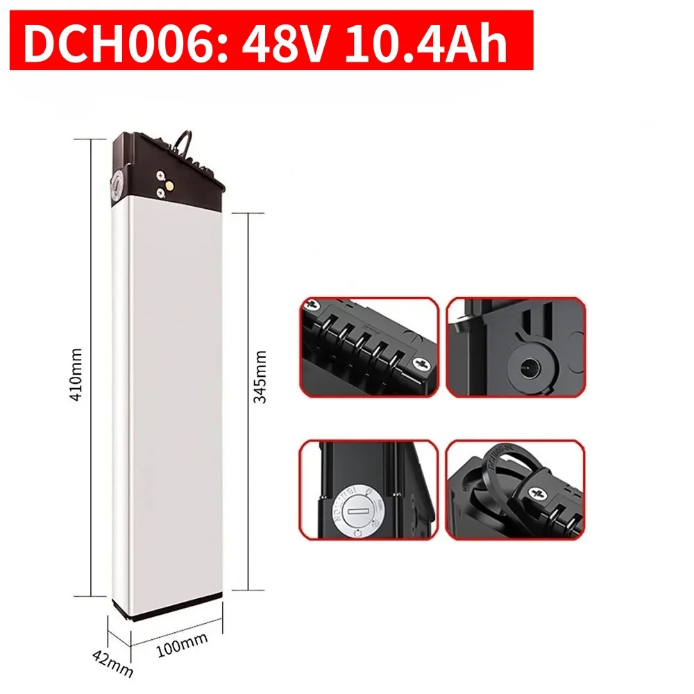 Vervangende accu's voor vouwfietsen 52V 48V 36V 10Ah-17Ah voor Engwe EP-2 Pro Engine Pro Upgraded MATE X DCH-003 DCH-006 DCH-009