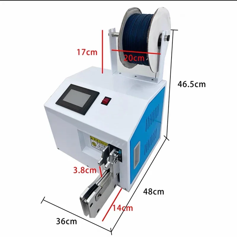KJ-ZK530 5-30mm écran tactile multifonction automatique câble enroulement de fil Machine de liaison cordon d'alimentation données câble attache enrouleur Machine
