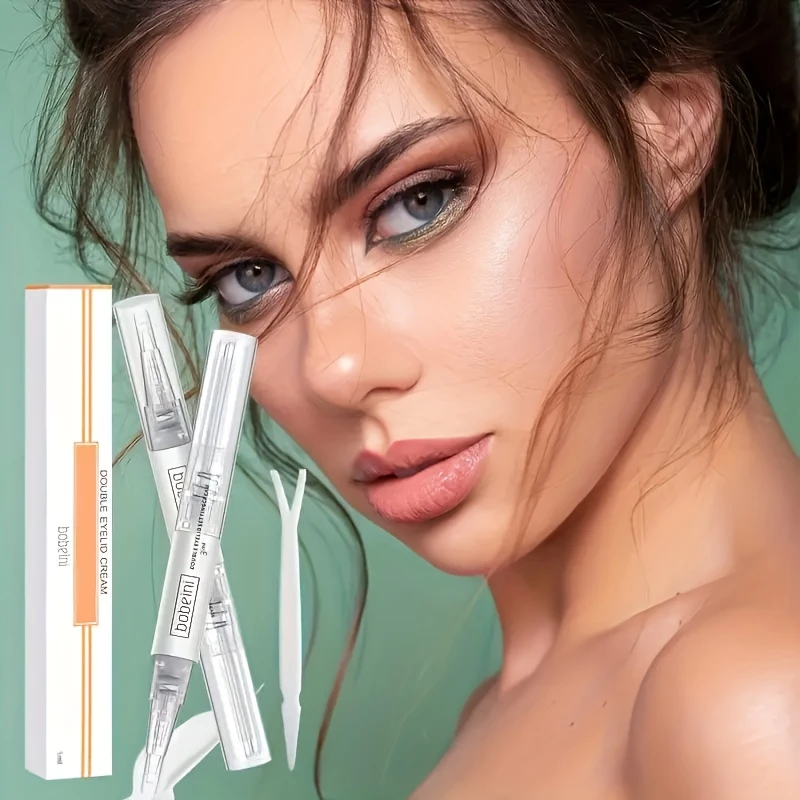 كريم جفن مزدوج، مقاوم للماء، كريم تشكيل جفن مزدوج مكياج غير مرئي، رفع عين كبير، شفاف، غير غراء، أدوات تصفيف قابلة للطي #5