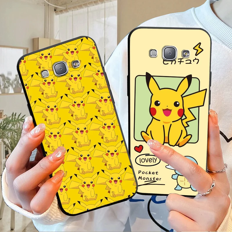 Pokemon Pikachu Cute For Samsung Galaxy A9 A8 Star A9S A7 A6 A5 A3 Plus 2018 2017 2016 Silicone Soft Black Phone Case Coque Capa