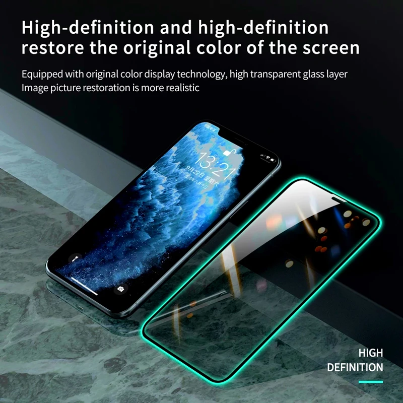 3Pcs Luminous Tempered Glass For Samsung Galaxy A51 A50 A70 A71 A30 A20 A10 Glowing Screen Protector For Samsung A52 A72 Glass