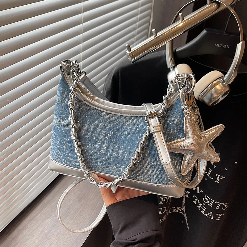 

Denim Crossbody Bags for Women Shoulder Bags Versatile Retro Purse and Handbags Designer Bag Female Bags Сумка Женская Bolsos
