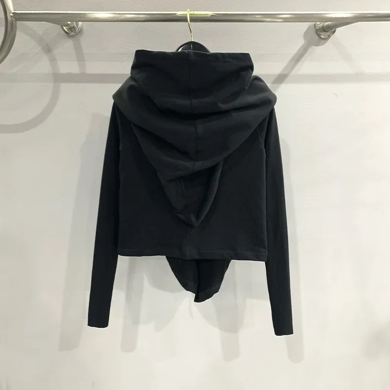 Rick Hoodie Streetwear Witch Hat Owens Sweatshirt High Street Cloak Hoodys Fashion Black Shorts Pullover Hip Hop Zip Jacket