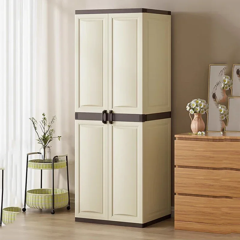 Adult Storage Wardrobe Double Door Household Cabinet Children Wardrobe Plastic Apartment Szafy Do Sypialni Bedroom Furniture