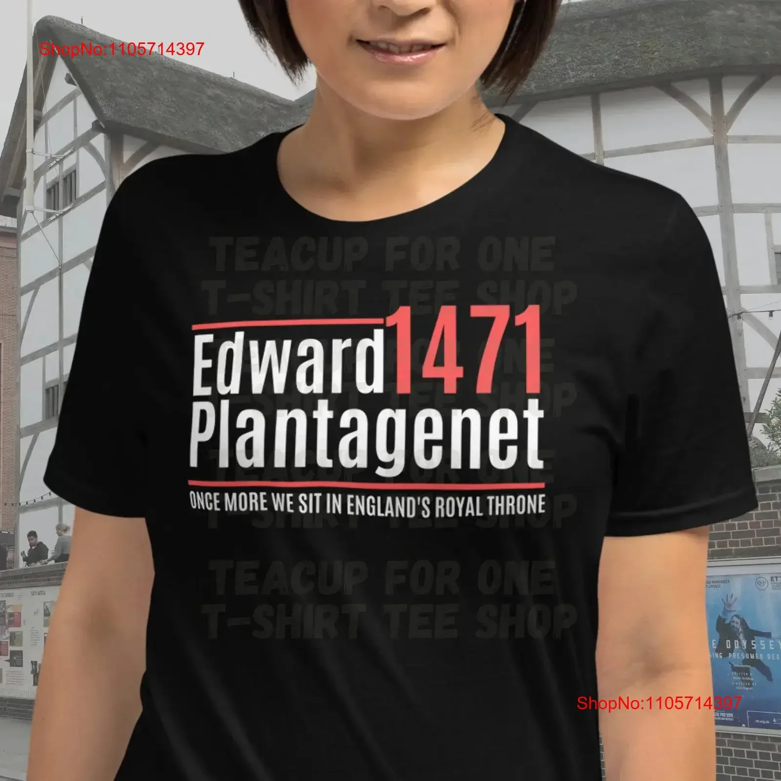 Edward Plantagenet Election T Shirt William Shakespeare King Henry VI Part 3 History Literature Richard III Parody vintage