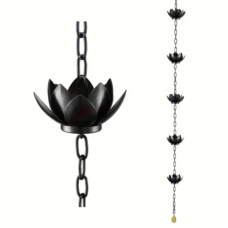 Rustproof metal water guide, thickened decorative rain chain, decorative irrigation system