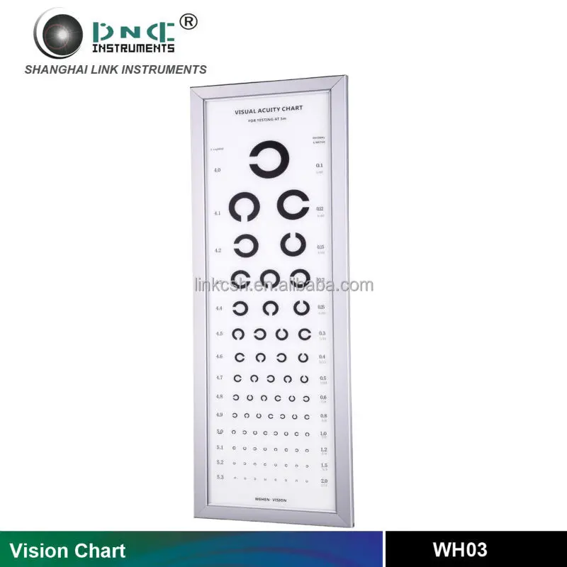 optometry equipment snellen chart WH0804