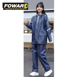 New Raincoat Split Style Rain Pants Set Waterproof And Wear-resistant Outdoor Night Reflective Off-road Motorcycle Raincoat Set