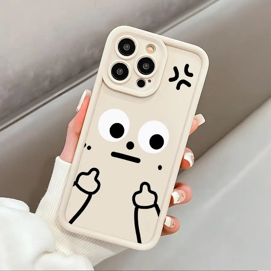 حافظة لهاتف آيفون 17 اير 13 12 11 برو ماكس 15 16 14 بلس 16e XR XS ماكس غطاء ناعم مضحك كارتون ماتشمان