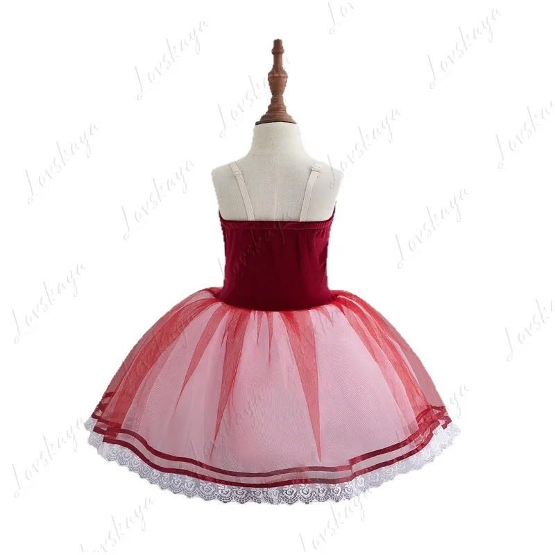 تنانير الباليه للأطفال - توتو البجعة الصغيرة، تنورة منفوشة، أزياء الباليه للفتيات، أزياء التدريب، أزياء الأداء