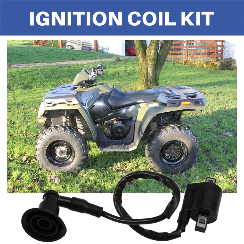NEW-5 Pcs Ignition Coil Kit Replacement Ignition CDI Box 0451018 0452187 For Polaris Sportsman 90 2001-2007