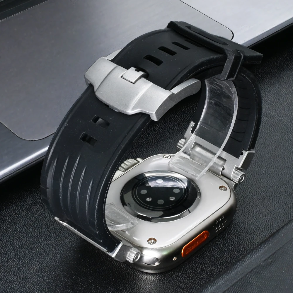 سوار رياضي من السيليكون للساعة ، ألترا ، حلقة ناعمة لسلسلة Iwatch 9 ، 8 ، 7 ، 6 ، 5 ، 4 ، SE ، 45 ، 44 ، 42 ، Apple ، 49 أو