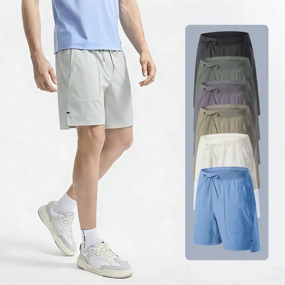 Summer Athletic Purple Men's Running Shorts with Ice Silk Cooling Fabric High Waist Jogging Shorts Breathable basketball shorts