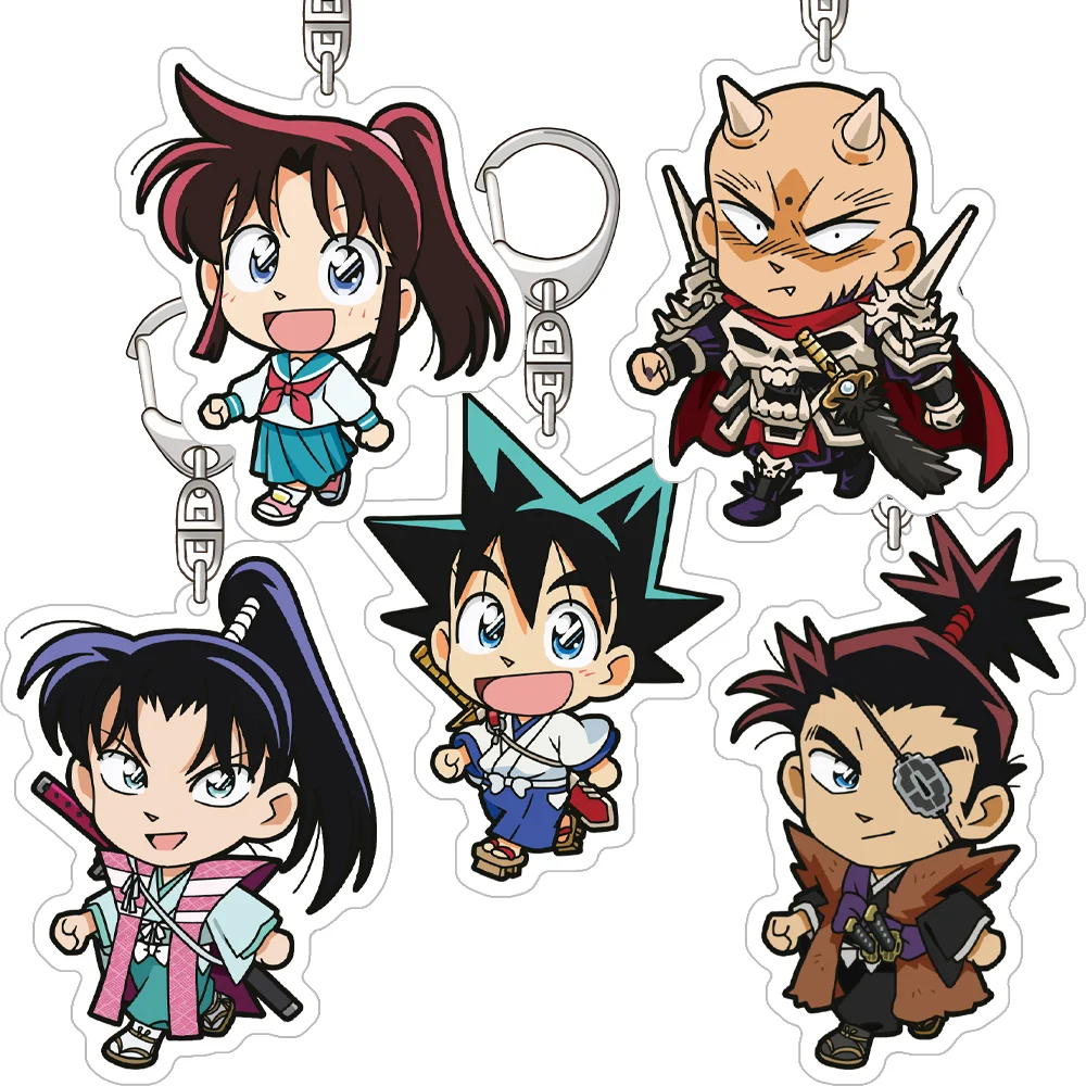 Yaiba Kurogane Sayaka Mine Onimaru Takeshi Sasaki Kojirō Yaiba Kurogane Acrylic Keychain Bag pendant anime goods Fans Gifts