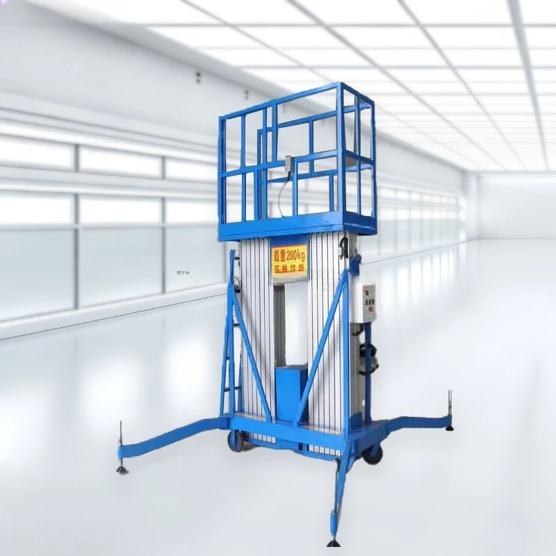 Heavy Duty Aluminum Aerial Work Platform Mobile Scissor Lift Hydraulic Electric Lift Table for Maintenance Use Customized