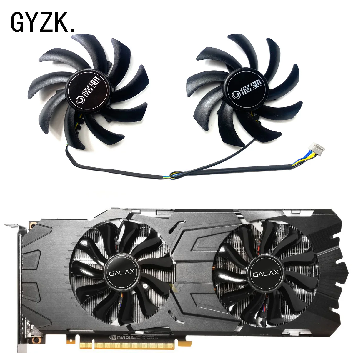 New For GALAX GeForce GTX1080ti EXOC Graphics Card Replacement Fan