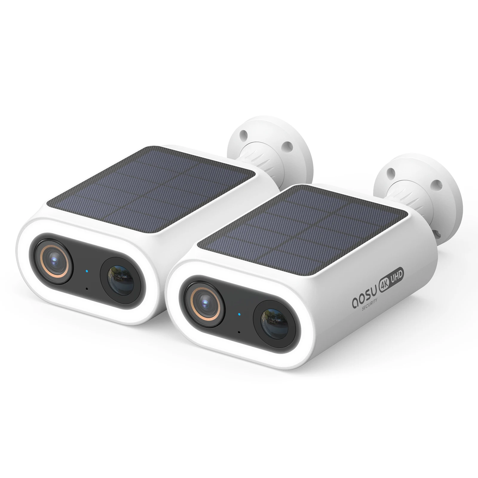 AOSU 4K UHD Solar Camera 2/3/4 stuks Draadloze Buitencamera 100% Draadloos Beveiligingscamera 5000mAh 8MP Wifi Camera AI Detectie CCTV Camera