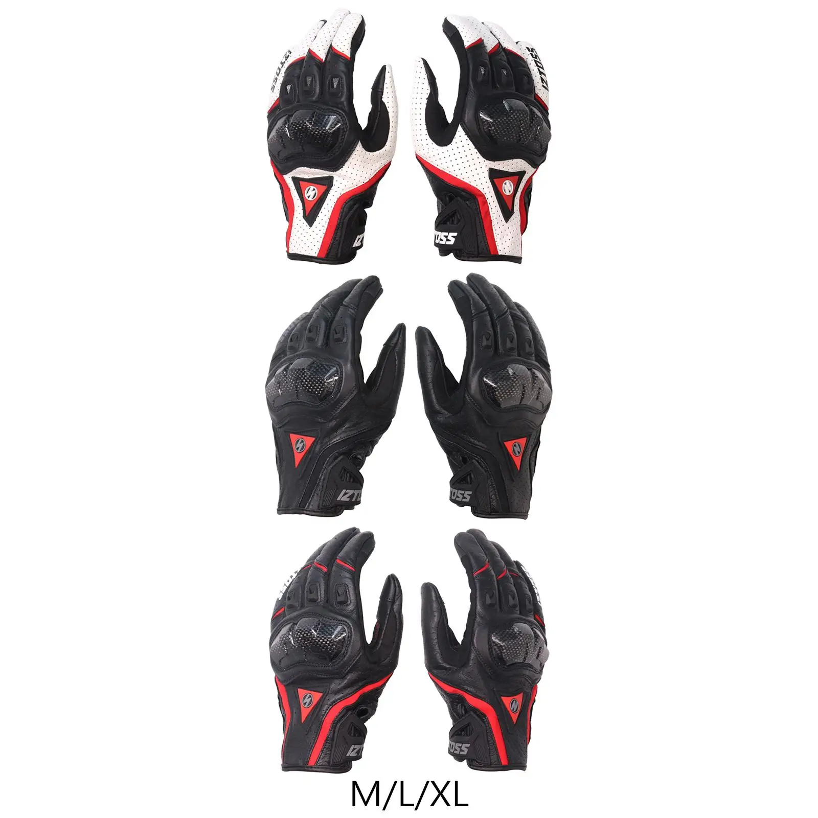 

Motorcycle riding gloves, PU leather, fingertip touch screen design, warmer