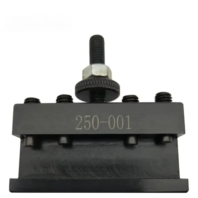 250-001 250-101 250-201/301/401 Quick Change Tool Holder High Carbon Steel Lathe Tool Post for Turning Facing CNC Machine Tools